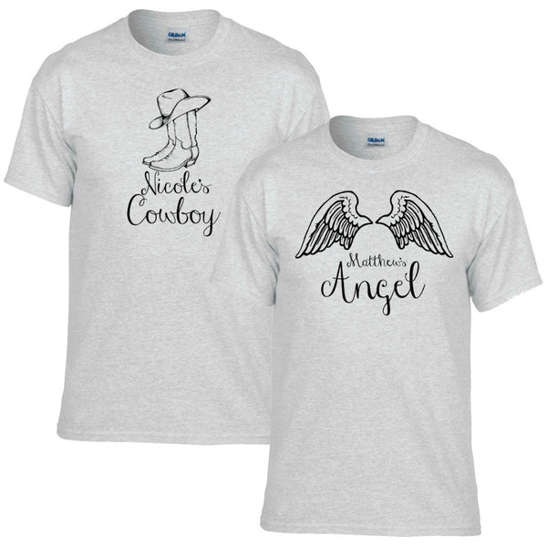 His and her cowboy on sale shirts