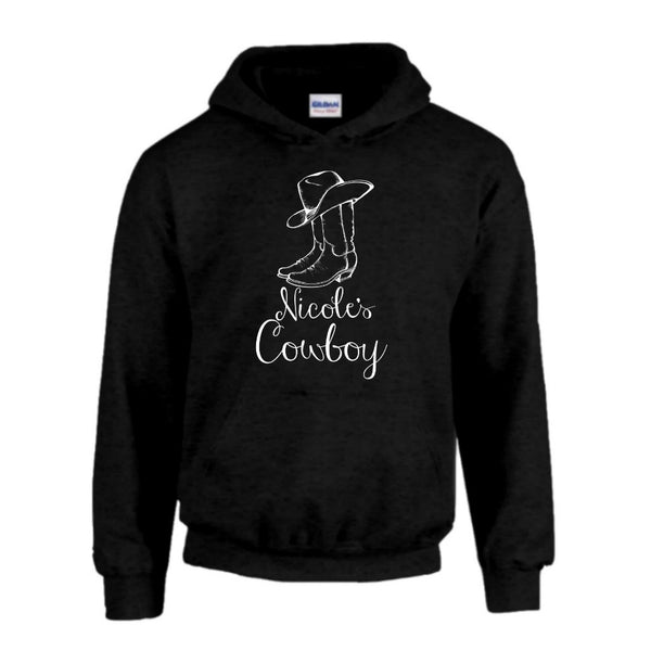 Her cowboy his angel hoodies sales