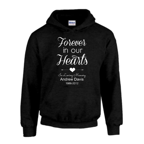 Forever in Our Hearts Personalized Hoodie - Love Chirp Gifts