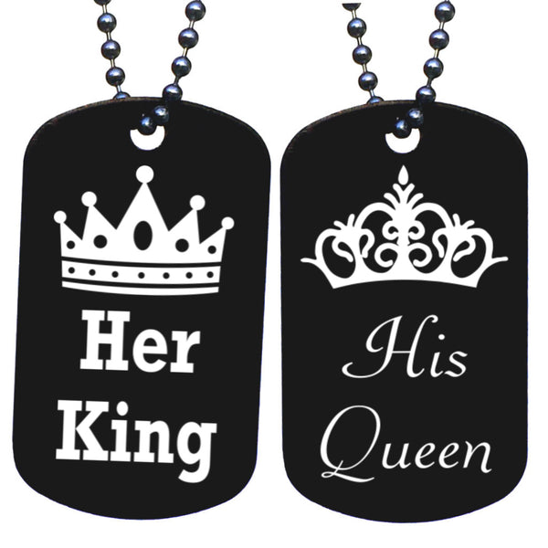 Her king his queen dog discount tags