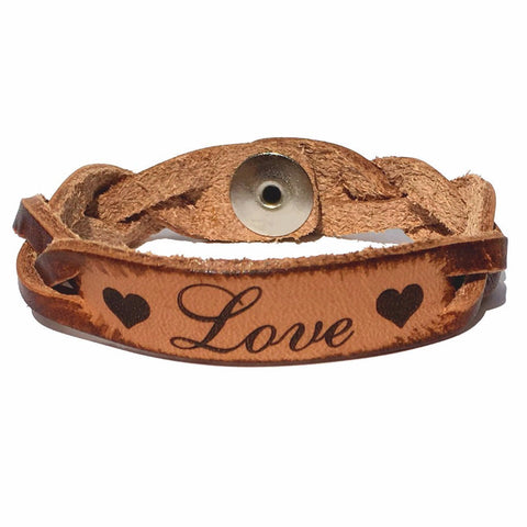 Love Leather Bracelet - Love Chirp Gifts