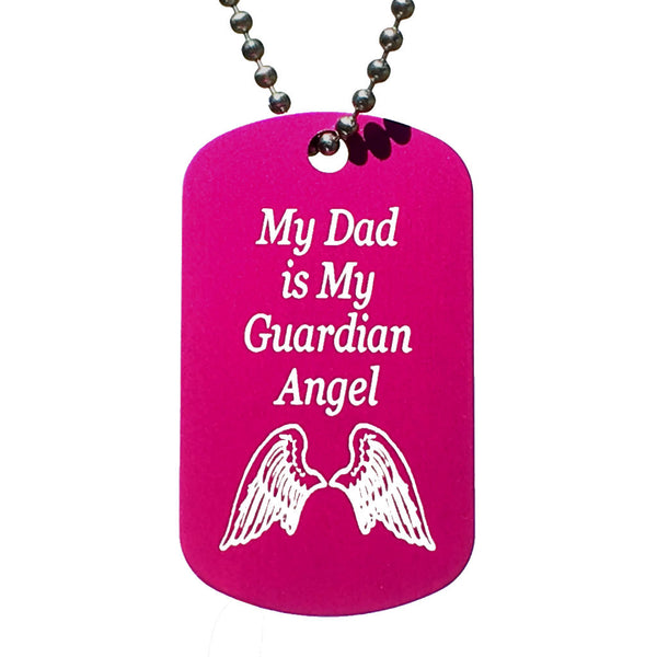 Dad dog tag on sale necklace