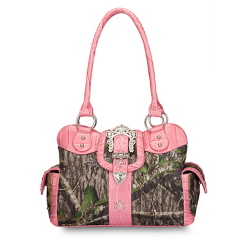 Mossy Oak Camo and Pink Handbag
