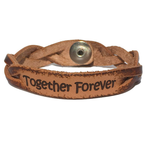 Together Forever Leather Bracelet - Love Chirp Gifts