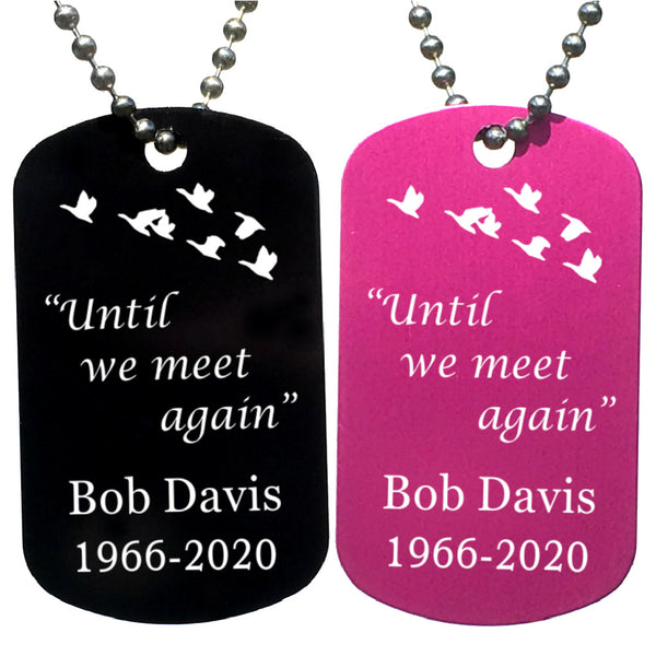 Dog tag deals memorial necklace