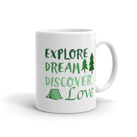 Explore, Dream, Discover, Love Mug - Love Chirp Gifts