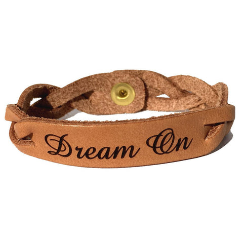 Dream On Leather Bracelet - Love Chirp Gifts