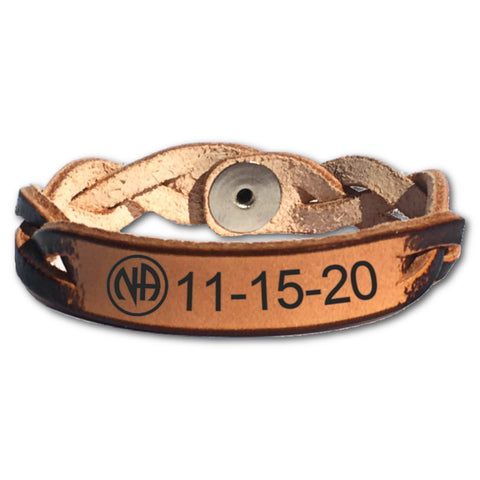 Narcotics Anonymous Sobriety Date Bracelet