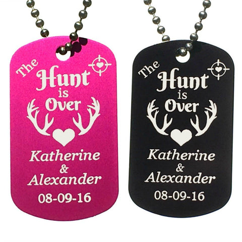 The Hunt is Over Dog Tag Necklace
