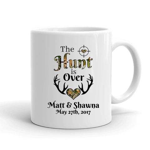 The Hunt is Over Personalized Mug - Love Chirp Gifts